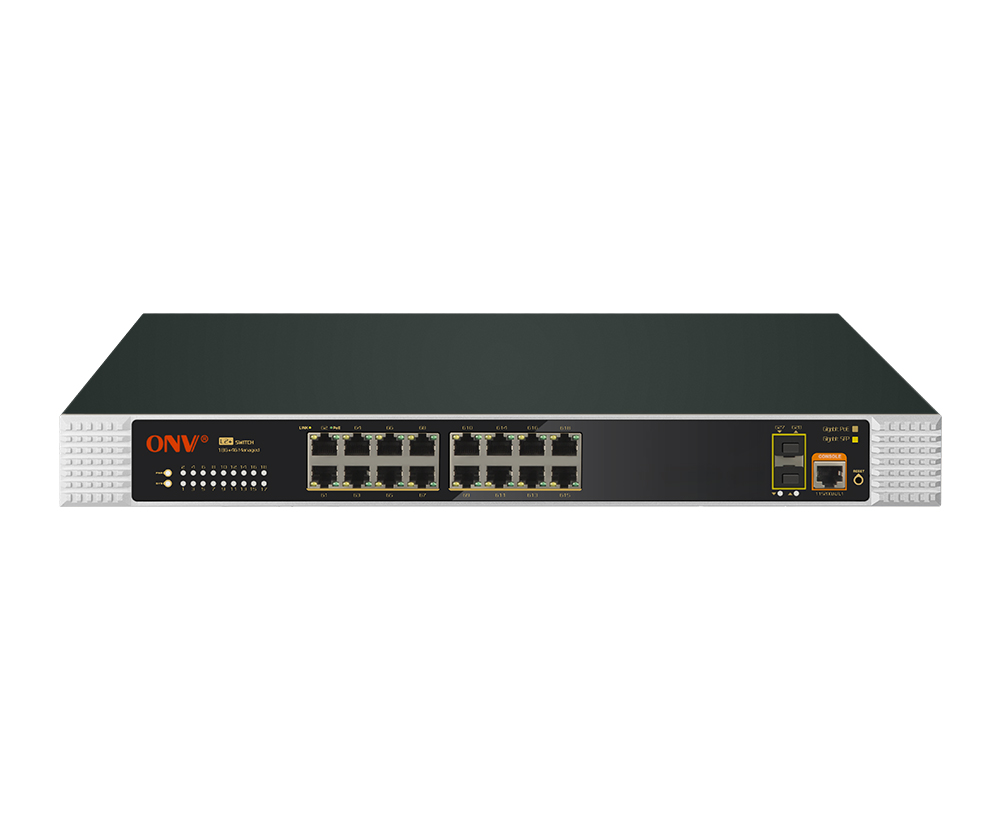 Commutateur PoE industriel géré Gigabit 18 ports L2