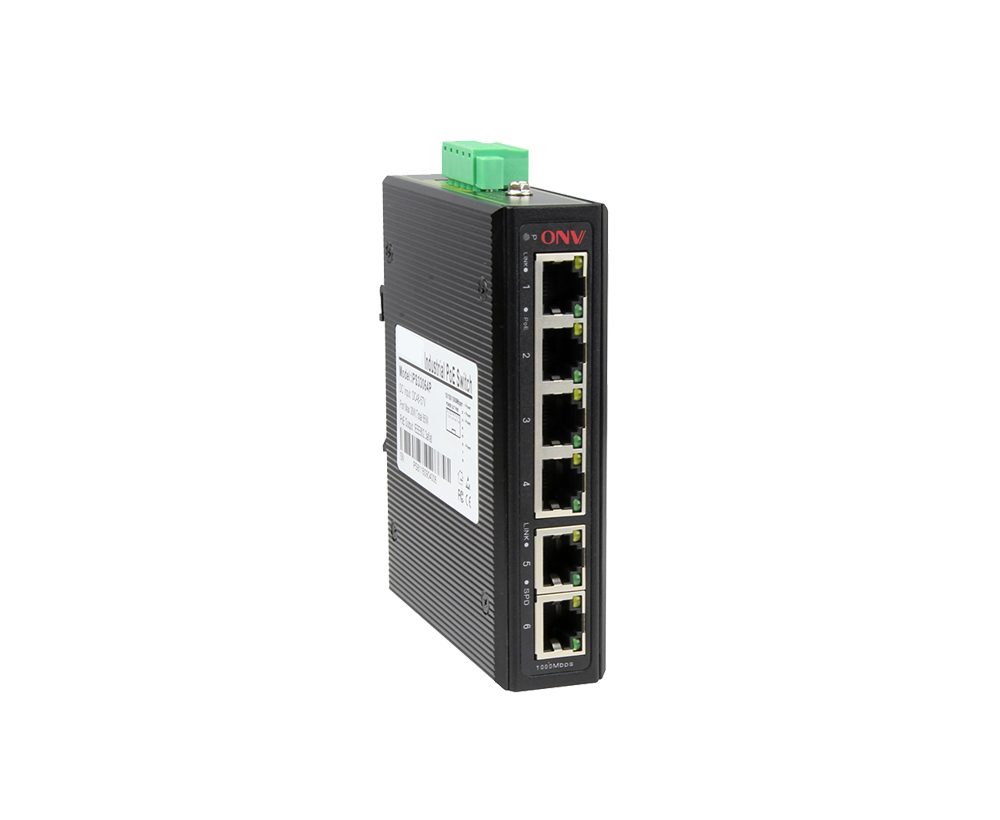 Commutateur PoE industriel à 6 ports Gigabit