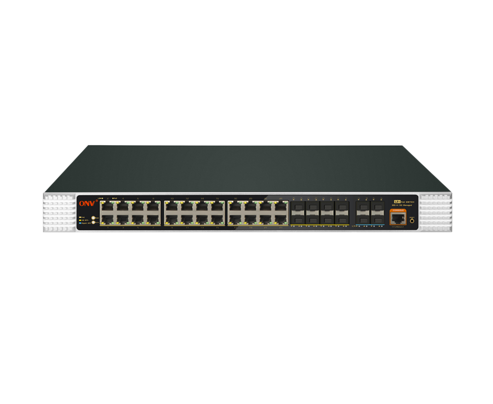 La liaison montante 10G 36-port L2 a contrôlé le commutateur industriel de PoE