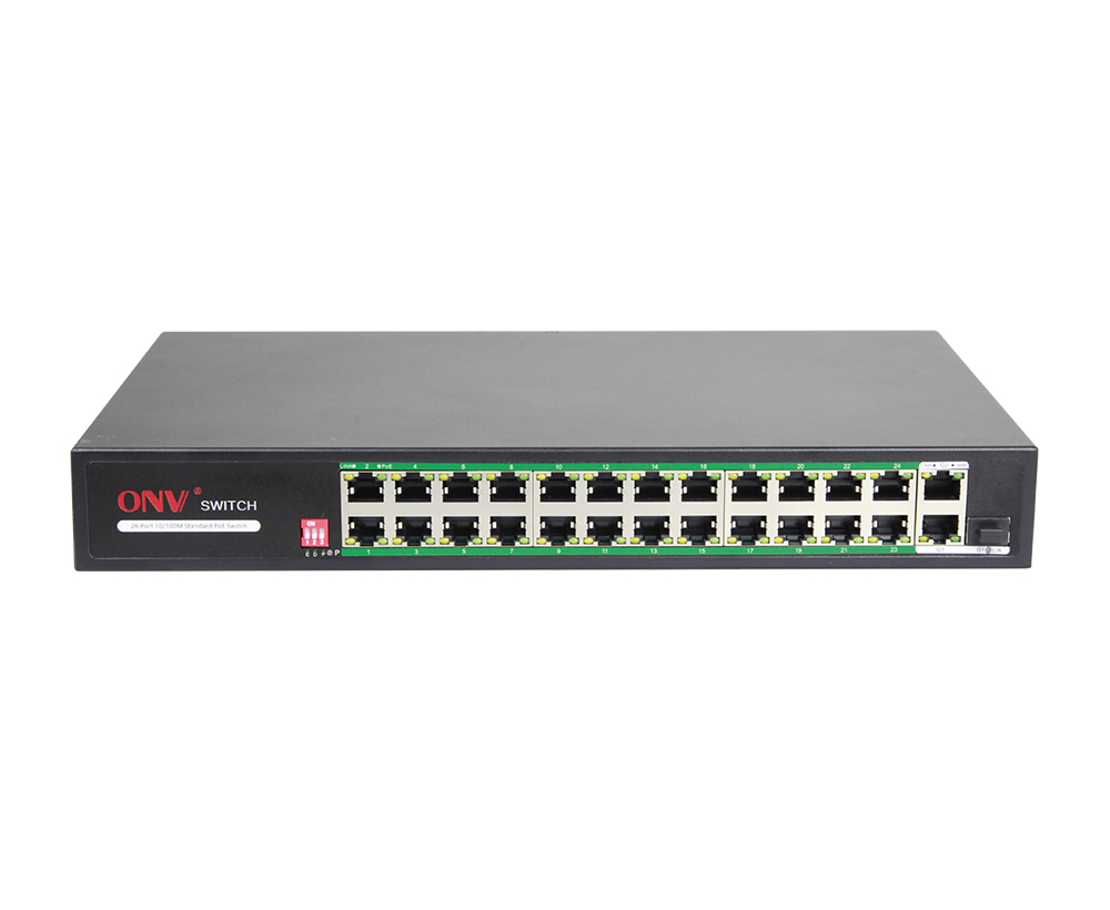 Commutateur de la liaison montante 27-port AI PoE de gigabit