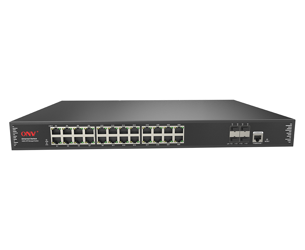 Commutateur géré d'Ethernet de la liaison montante 10G 28-port L3