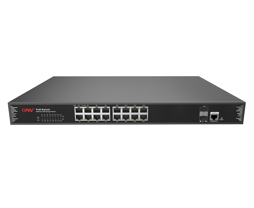 Commutateur PoE géré Gigabit 18 ports L2