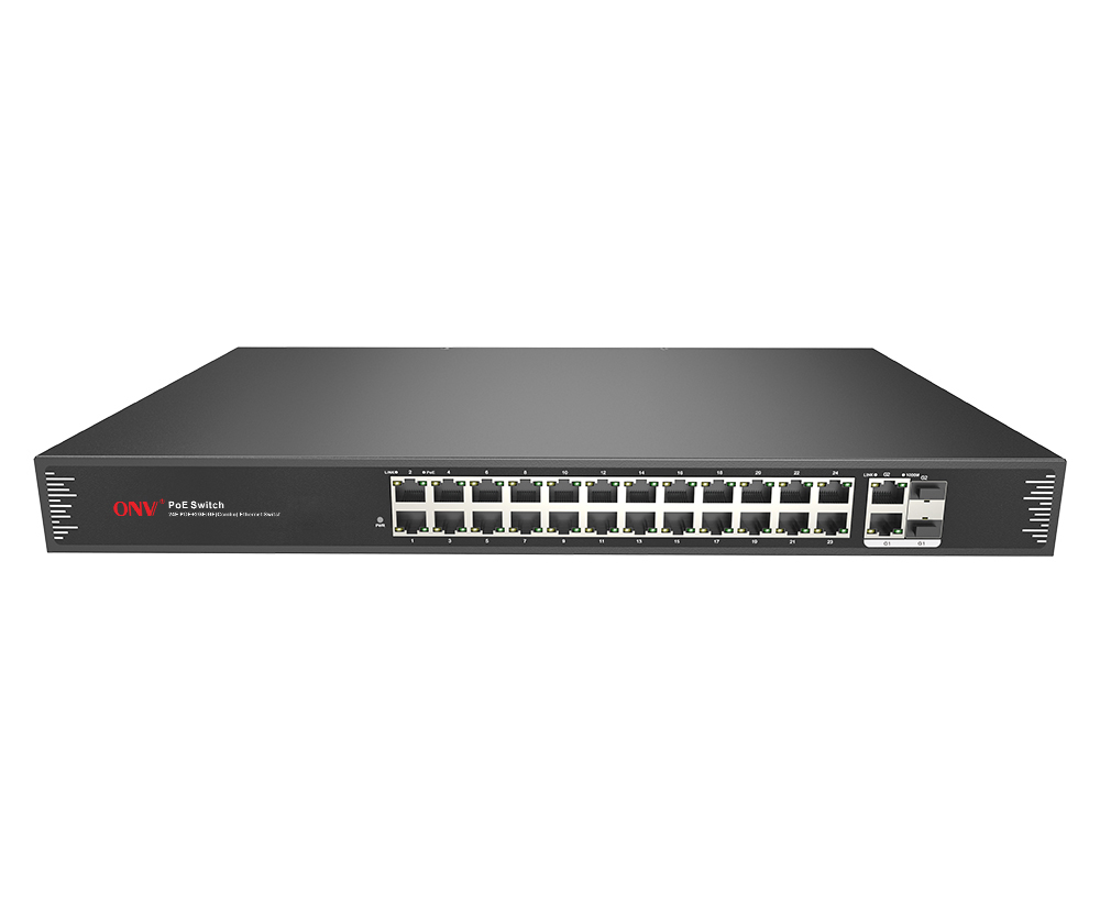 Commutateur de PoE de la liaison montante 26-port de gigabit