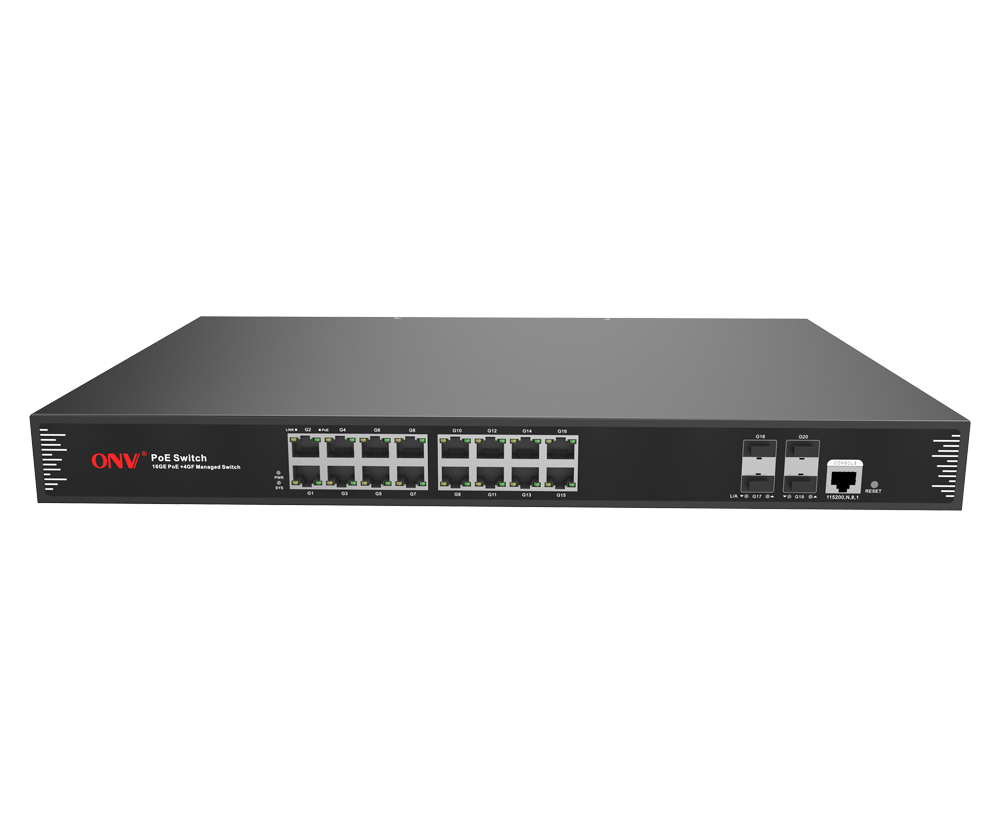 Commutateur PoE géré Gigabit 20 ports L2