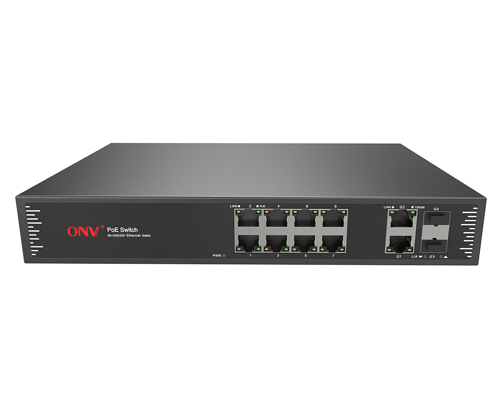 Commutateur de PoE de la liaison montante 12-port de gigabit