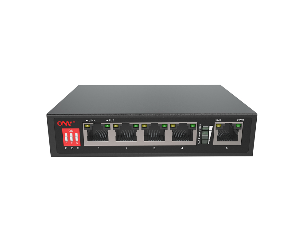 Commutateur intelligent de 10/100M 5-port PoE