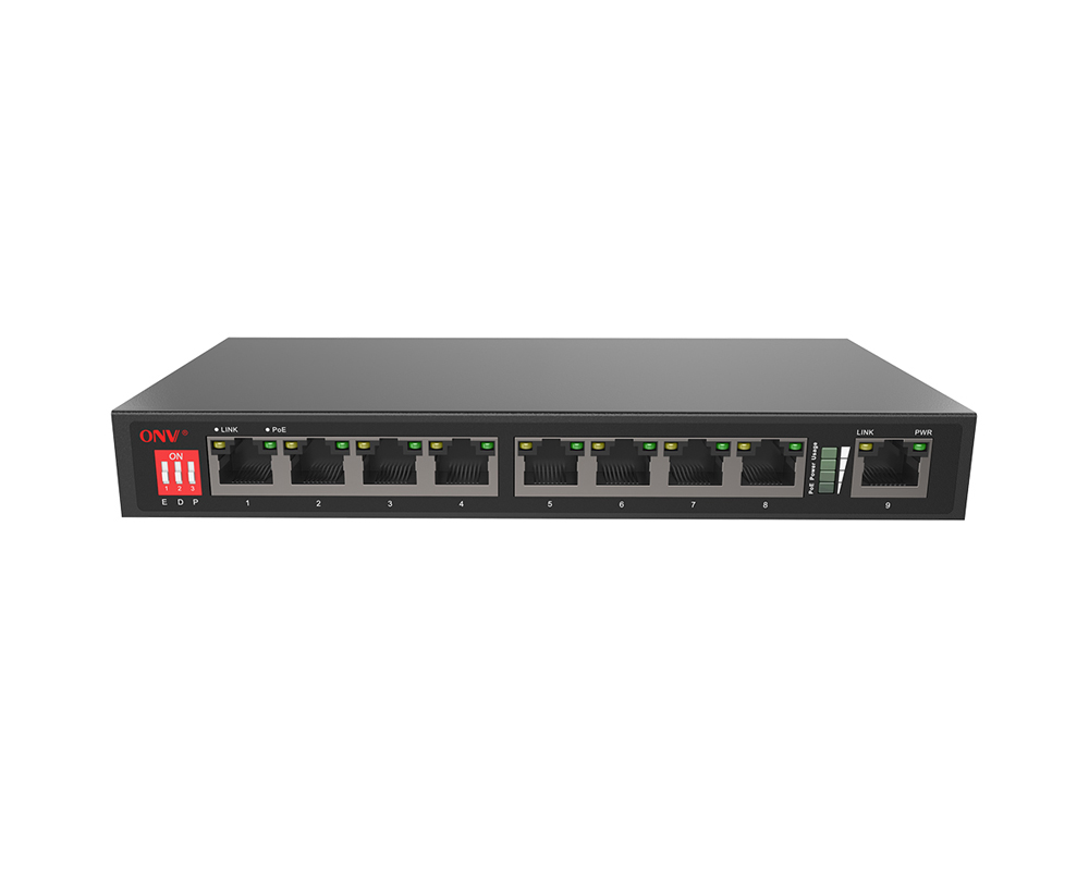 Commutateur intelligent de 10/100M 9-port PoE