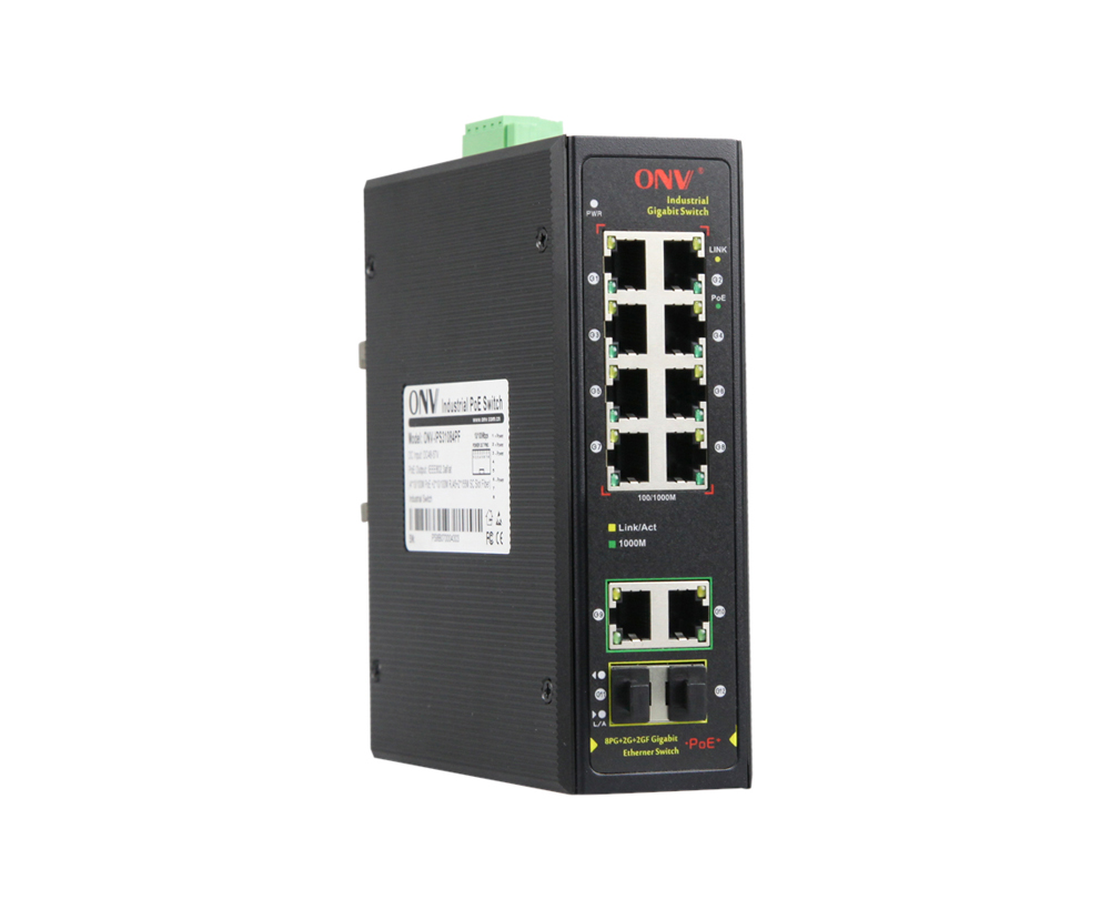 Commutateur PoE industriel Gigabit 12 ports