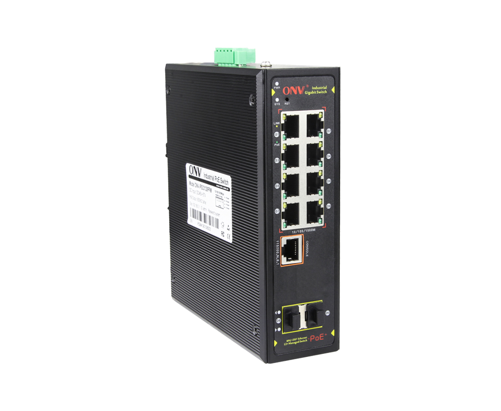 Commutateur PoE industriel géré Gigabit 10-port L2