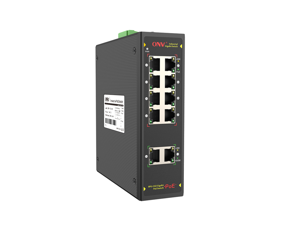 Commutateur PoE industriel Gigabit 10 ports