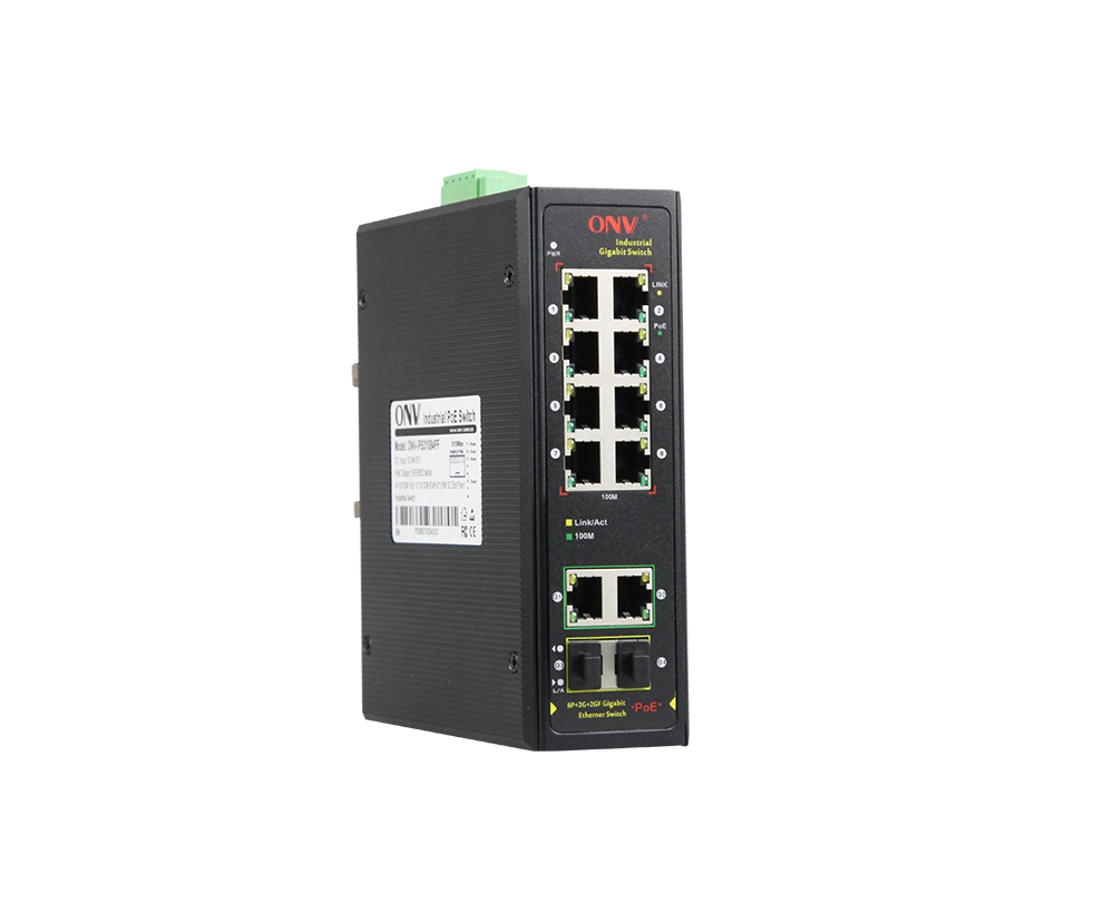 Commutateur industriel de 10/100M 12-port PoE