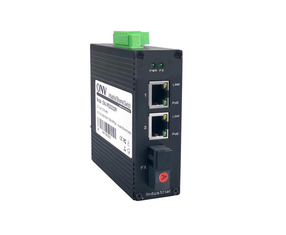 Commutateur industriel de 10/100M 3-port PoE