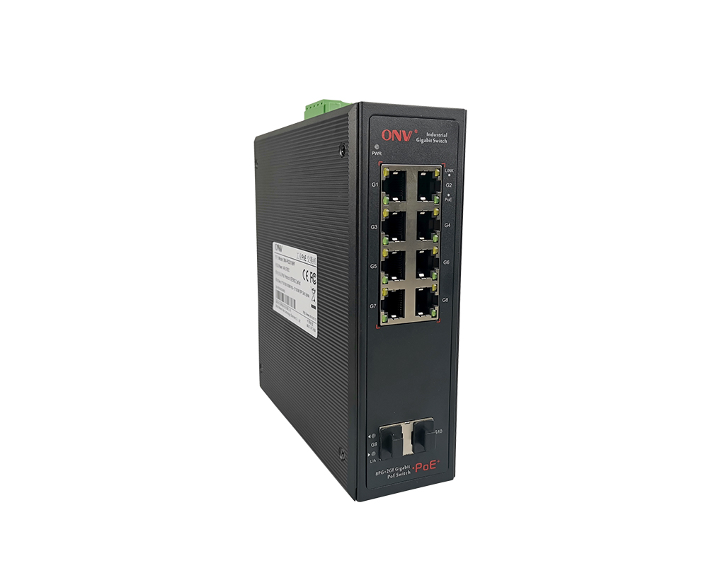 Commutateur PoE industriel Gigabit 10 ports