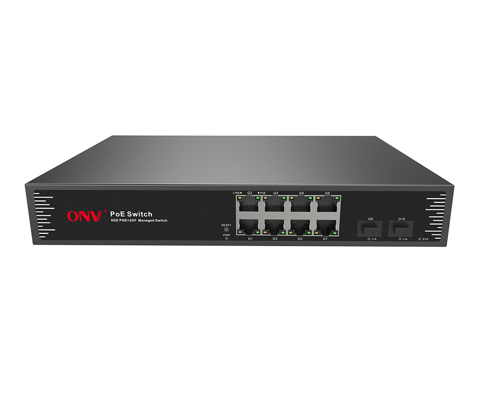 Commutateur PoE facile géré Gigabit 10 ports