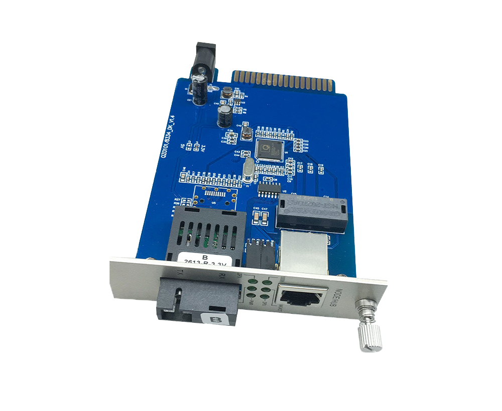 Panneau de convertisseur de médias de fibre de 10/100M 2-port