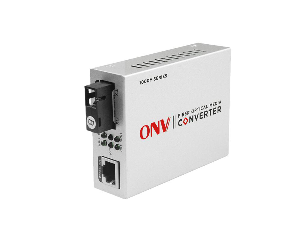 Convertisseur monomode de médias de fibre de port du gigabit 2 double