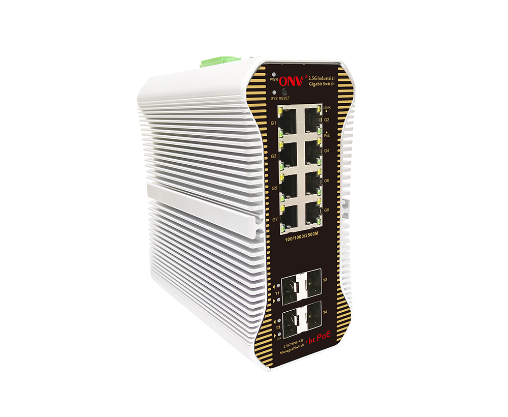 Commutateur PoE bt industriel géré 12 ports L2 2.5G