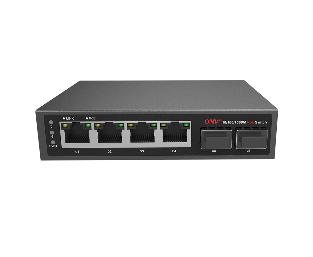 Commutateur PoE Gigabit à 6 ports bt