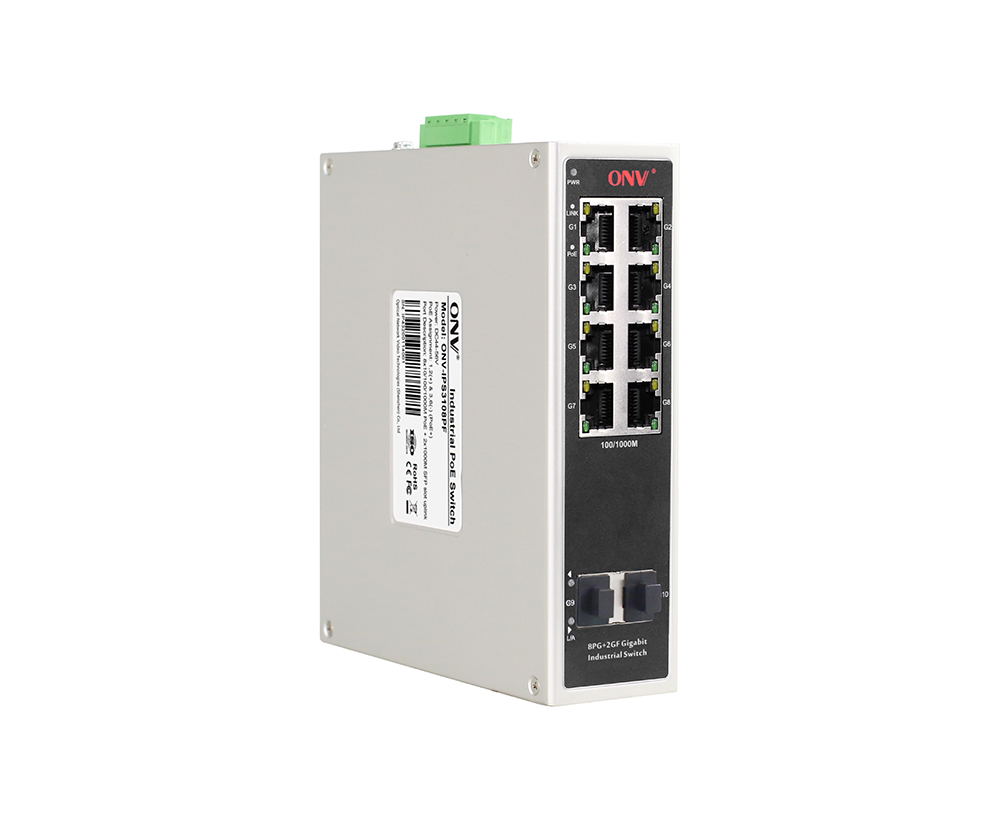 Commutateur PoE industriel Gigabit 10 ports