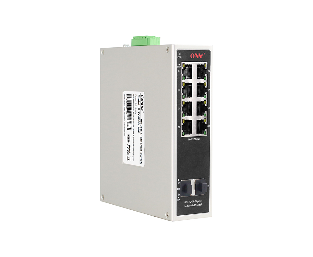 Commutateur Ethernet industriel Gigabit 10 ports