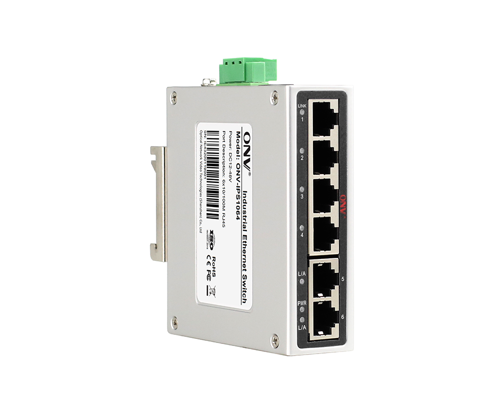 Commutateur industriel d'Ethernet de 10/100M 6-port
