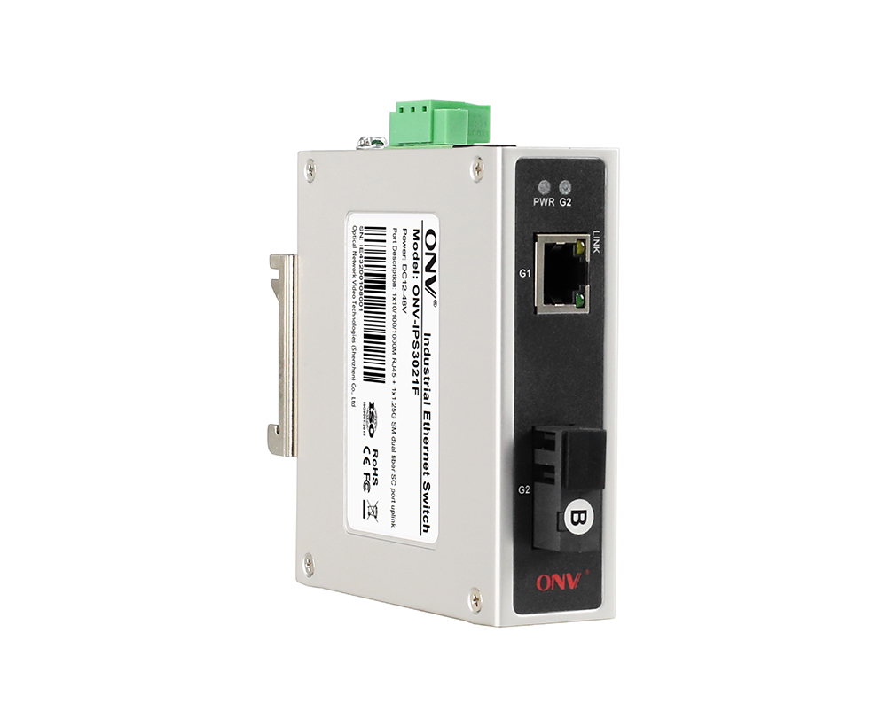 Commutateur Ethernet industriel Gigabit 2 ports