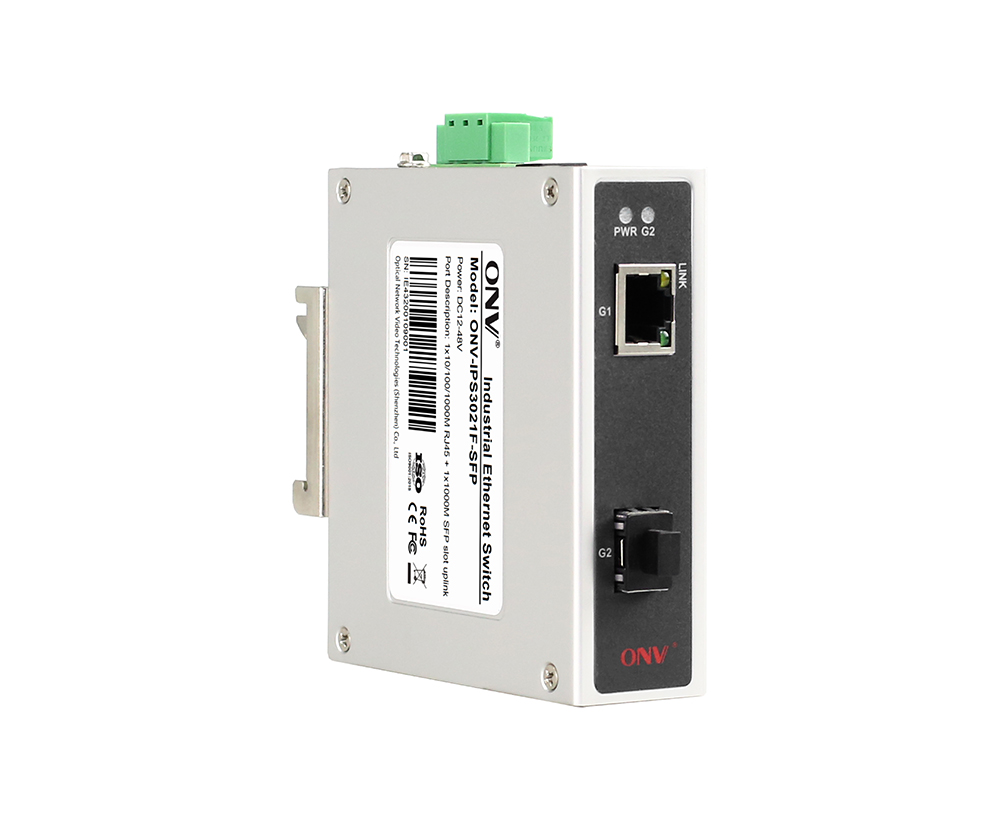 Commutateur Ethernet industriel Gigabit 2 ports