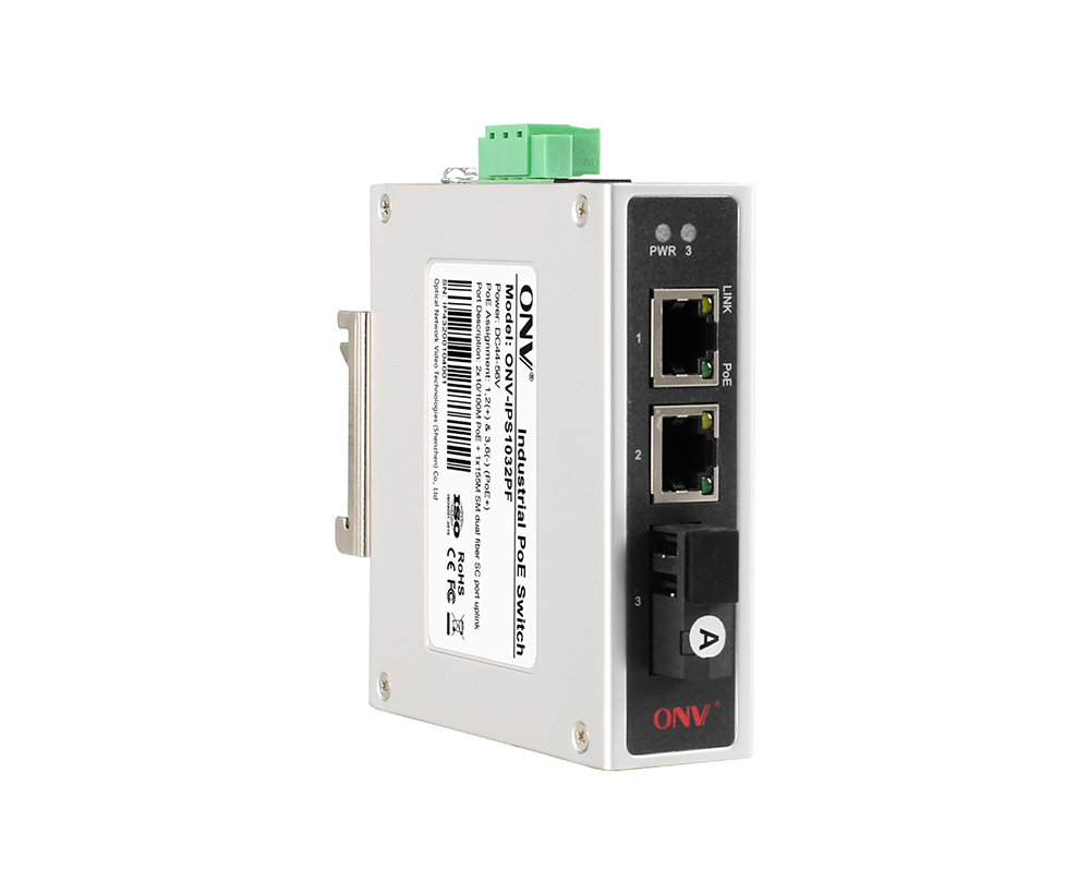 Commutateur industriel de 10/100M 3-port PoE