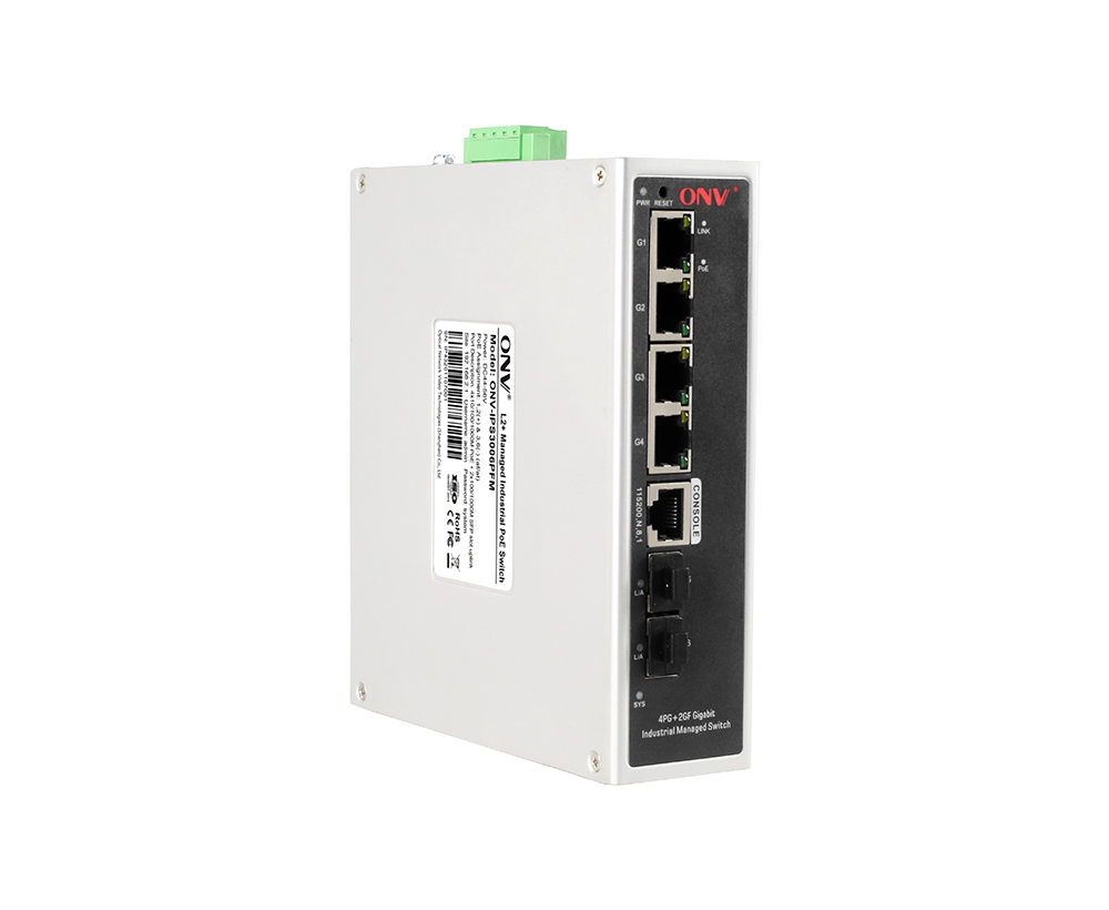 Commutateur PoE industriel géré Gigabit 6 ports L2