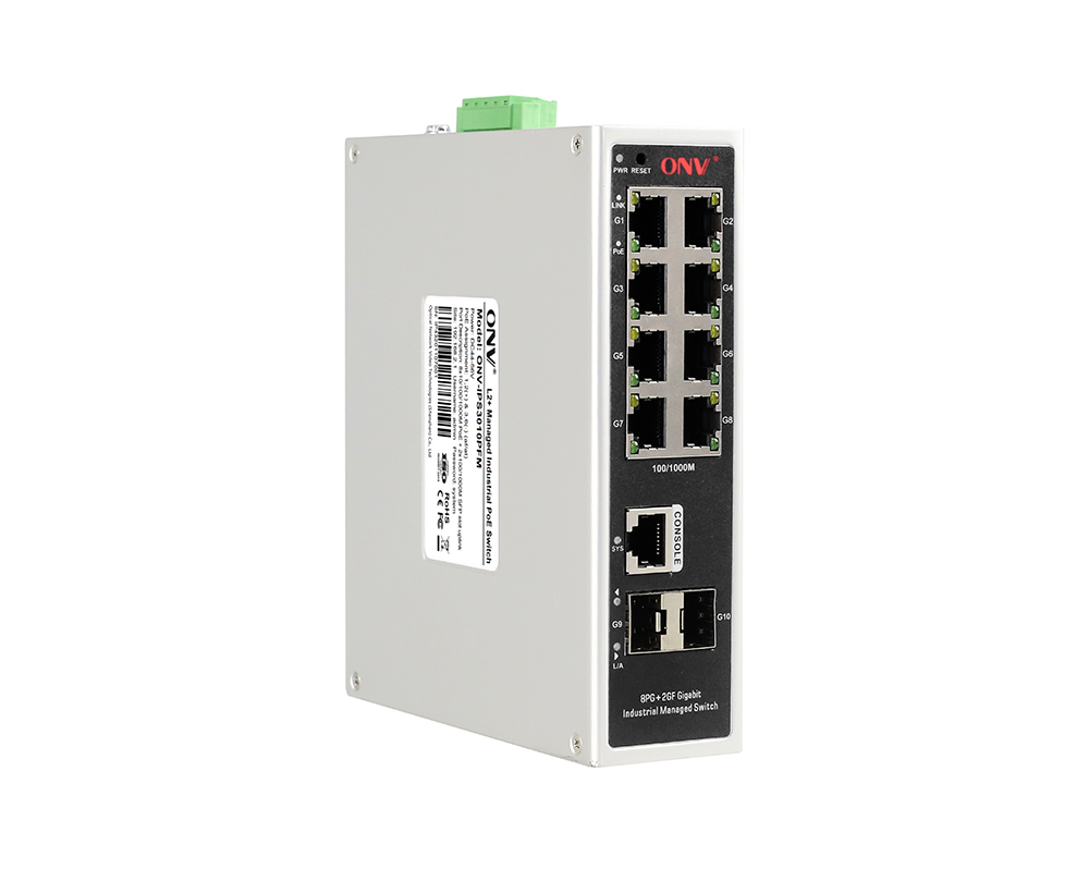 Commutateur PoE industriel géré Gigabit 10 ports