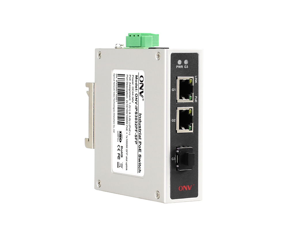 Commutateur industriel de PoE de port du gigabit 3