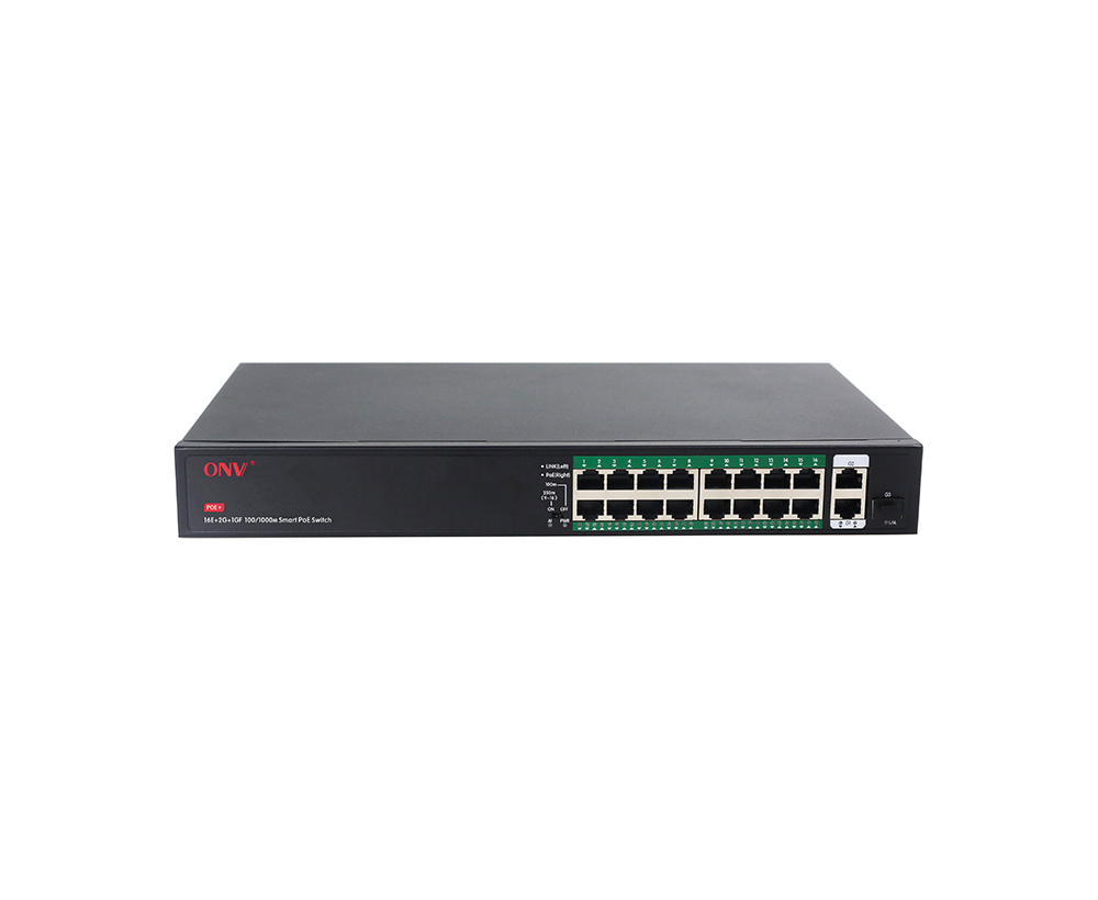 Commutateur PoE Gigabit uplink 19 ports