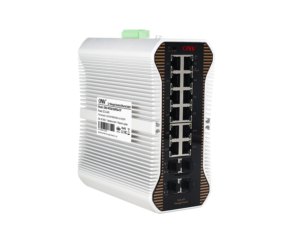 10G uplink 16-port L2 contrôlé commutateur Ethernet industriel
