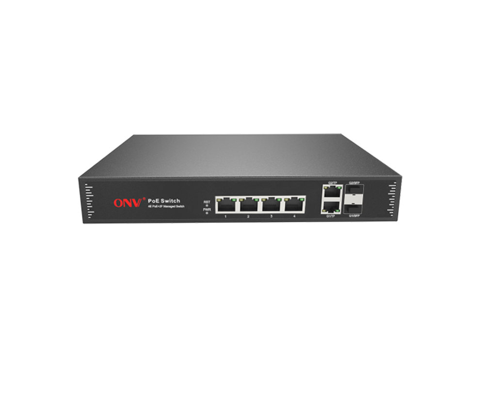 Commutateur PoE géré Gigabit uplink 6 ports L2