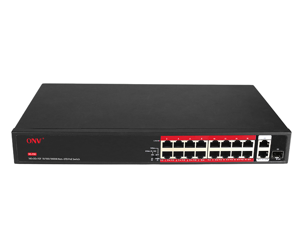 Commutateur PoE non standard Gigabit uplink 19 ports