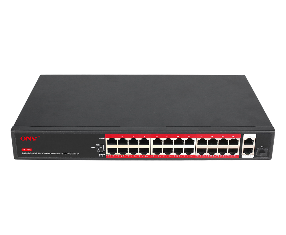 Commutateur PoE non standard Gigabit uplink 27 ports