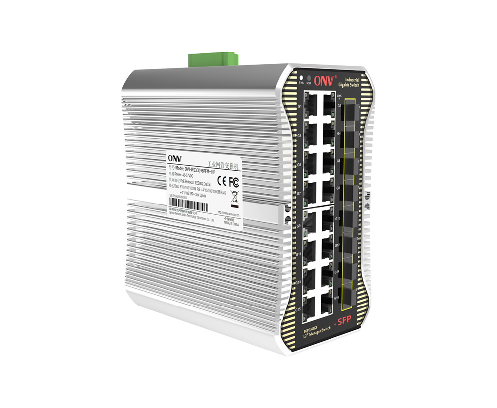 Commutateur Ethernet industriel géré Gigabit 24 ports L2