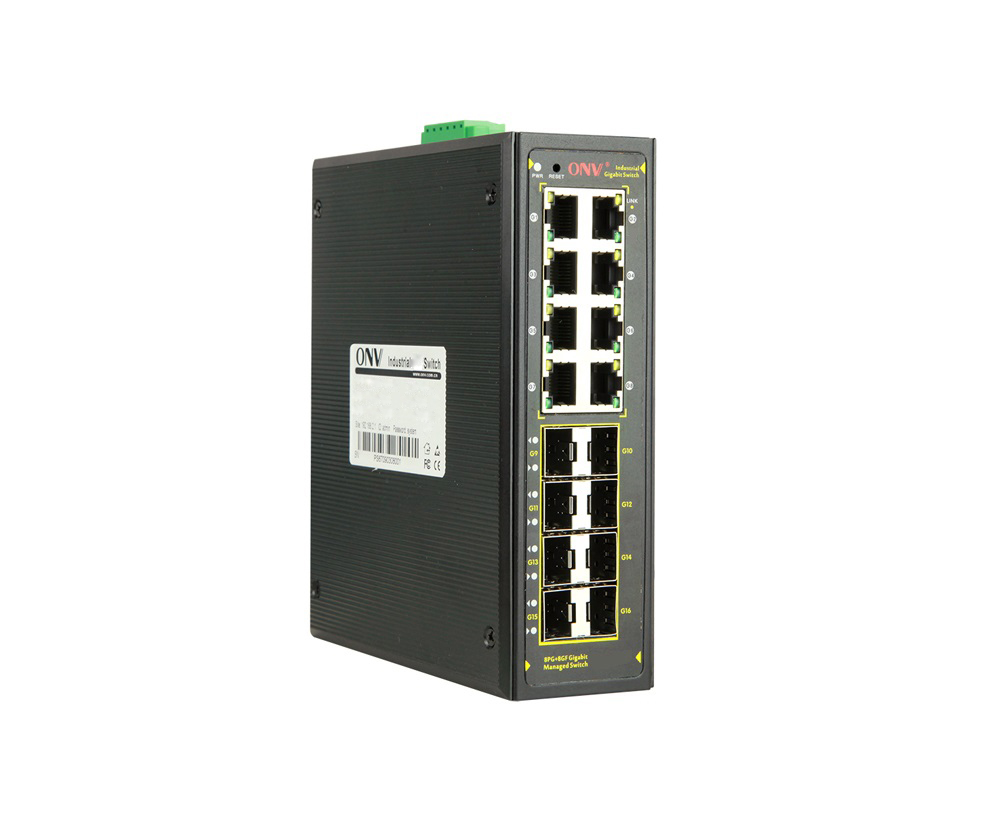 Commutateur Ethernet industriel géré Gigabit 16 ports L2