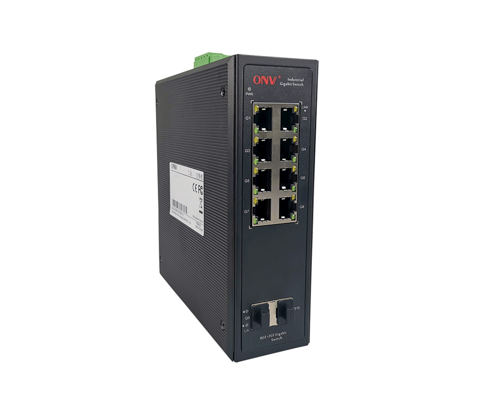 Commutateur Ethernet industriel Gigabit 10 ports