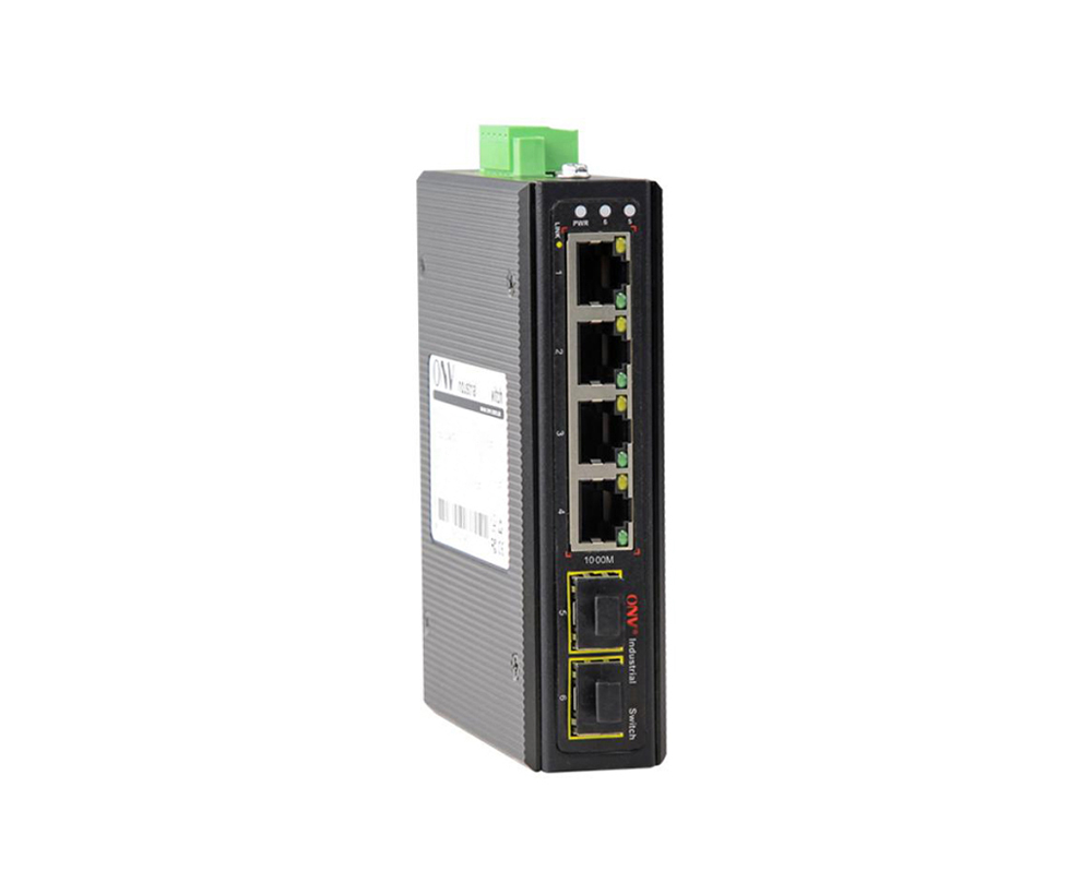 Commutateur Ethernet industriel Gigabit à 6 ports