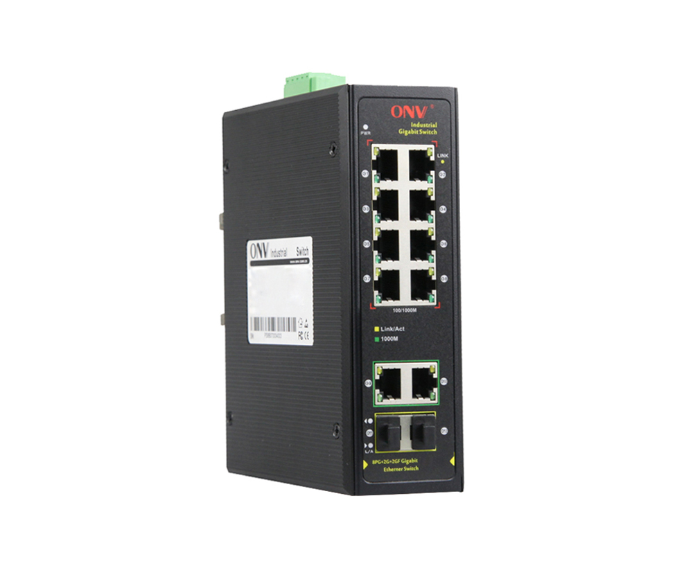 Commutateur Ethernet industriel Gigabit à 12 ports