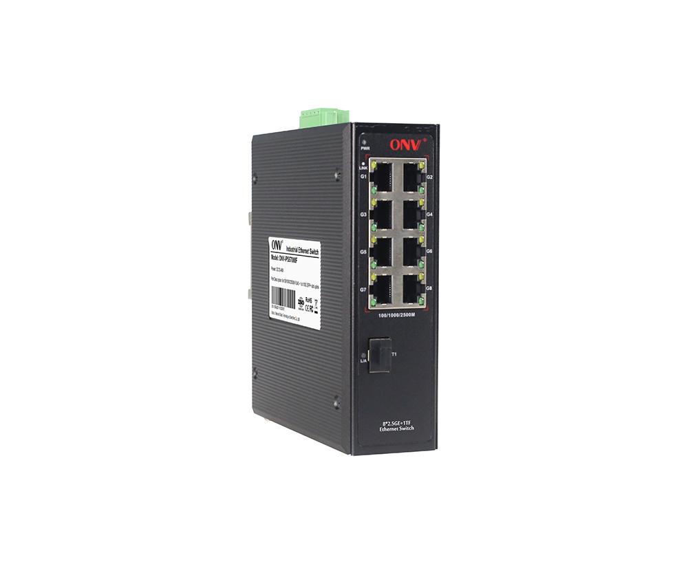 Commutateur industriel d'Ethernet de 2.5G 9-port