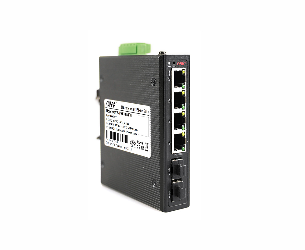 Commutateur industriel géré facile d'Ethernet de port du gigabit 6