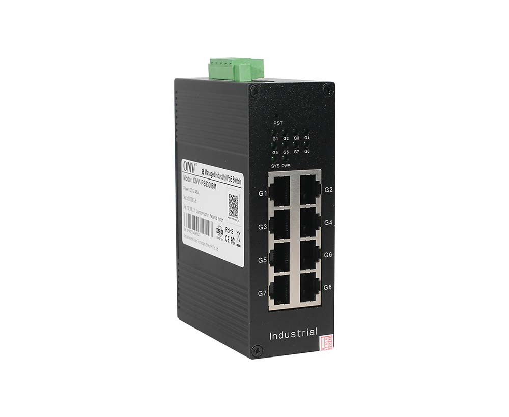 Commutateur industriel géré facile d'Ethernet de port du gigabit 8