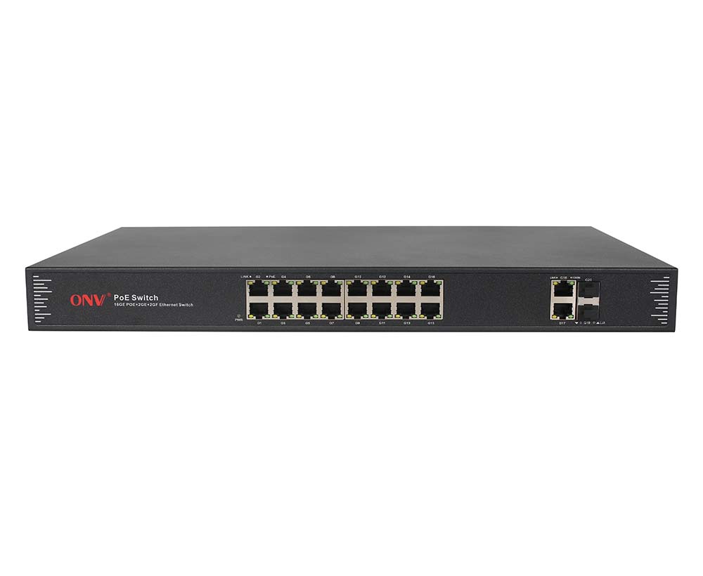 Commutateur de PoE de port du gigabit 20