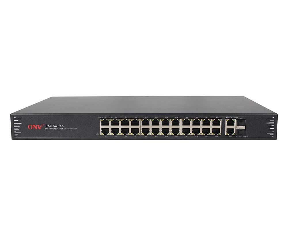 Commutateur de PoE de port du gigabit 28
