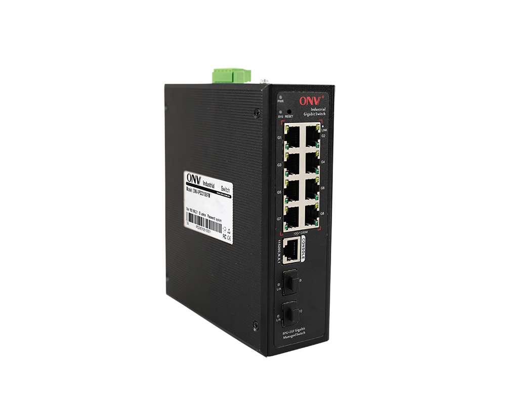 Commutateur Ethernet industriel géré Gigabit 10 ports L2