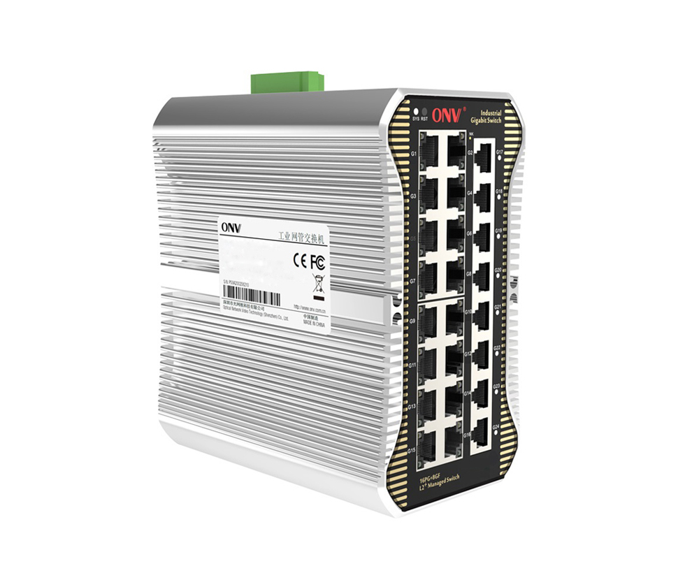 Commutateur Ethernet industriel géré Gigabit 24 ports L2