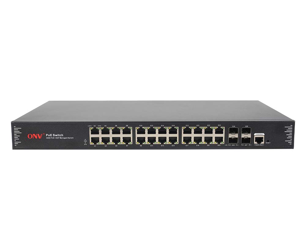 Commutateur PoE géré Gigabit 28-port L2
