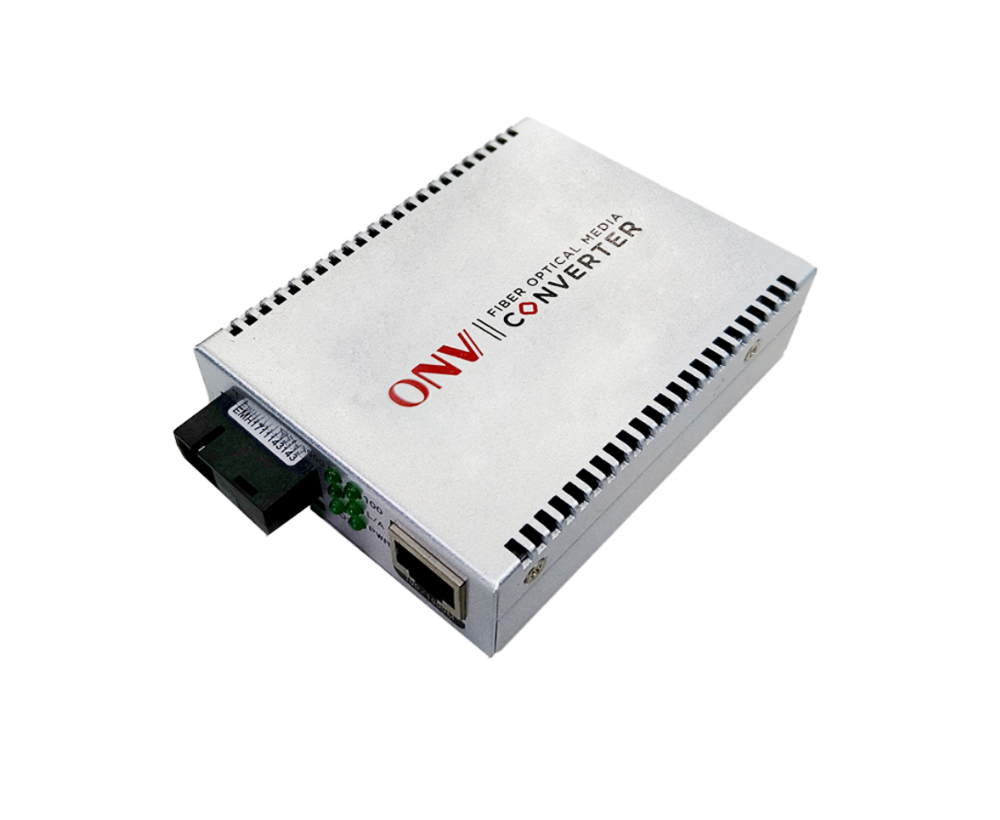 Convertisseur monomode de médias de fibre de port du gigabit 2